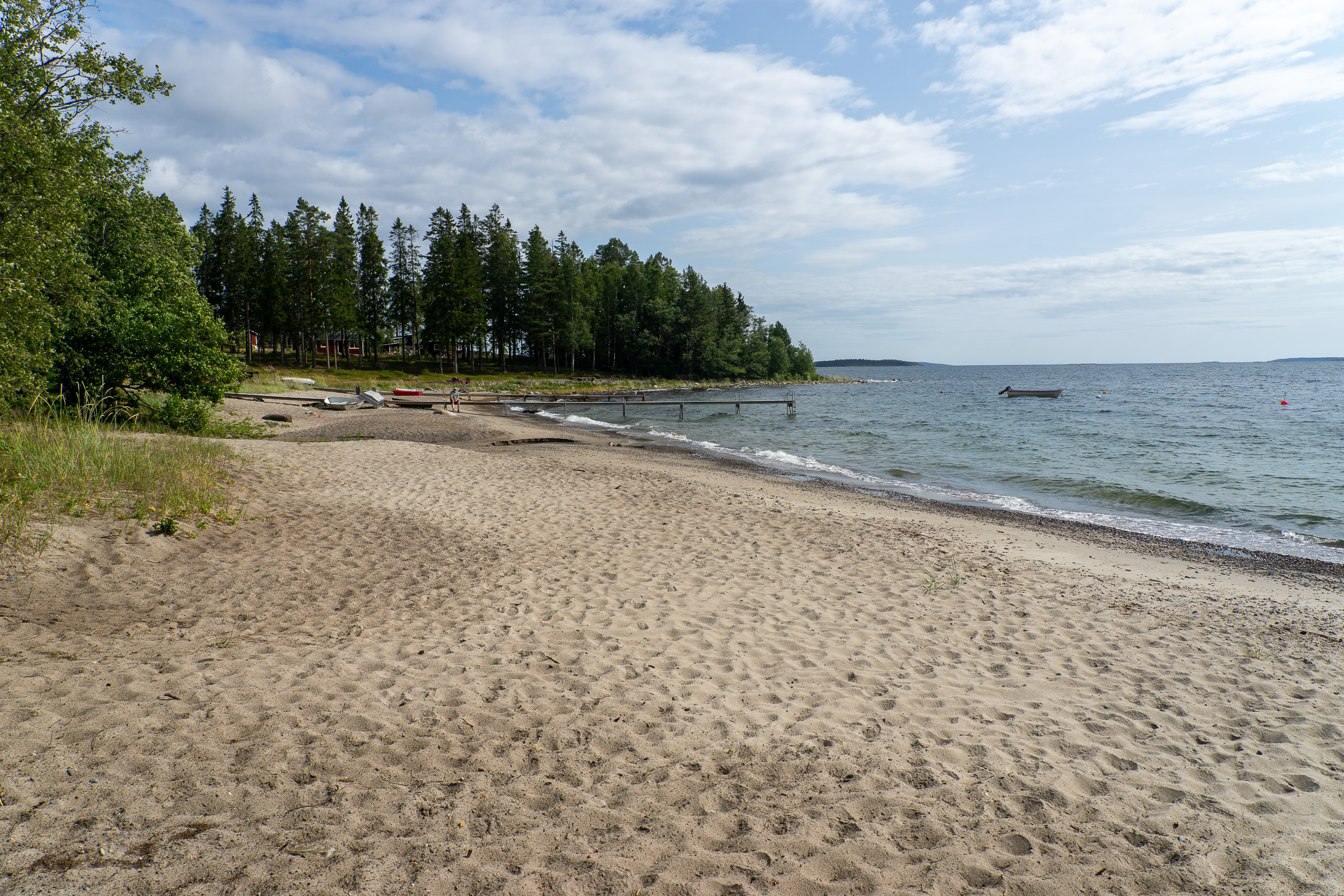 Am Strand bei Näskebodarna