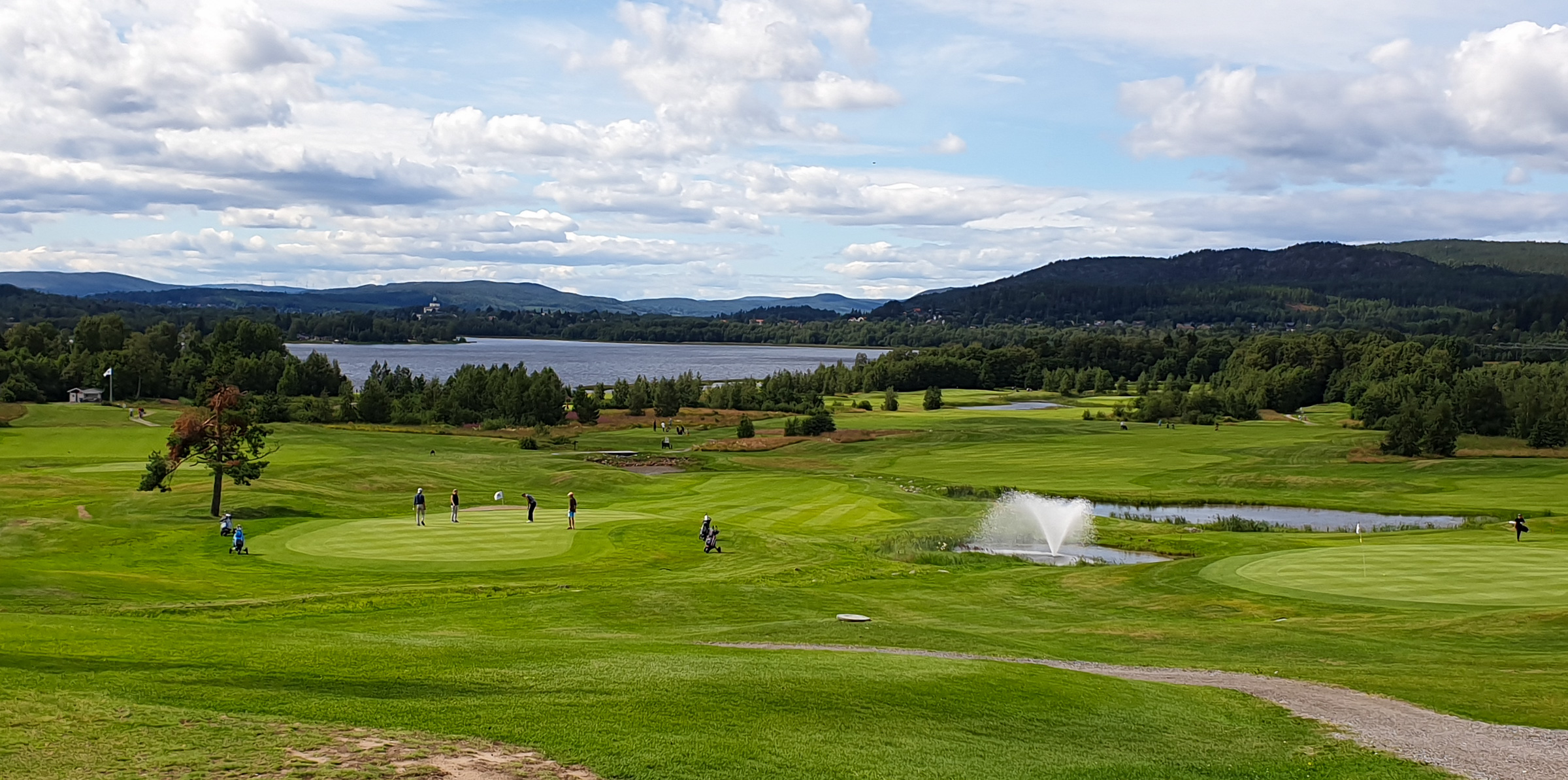 Der Golfplatz von Veckfjärden