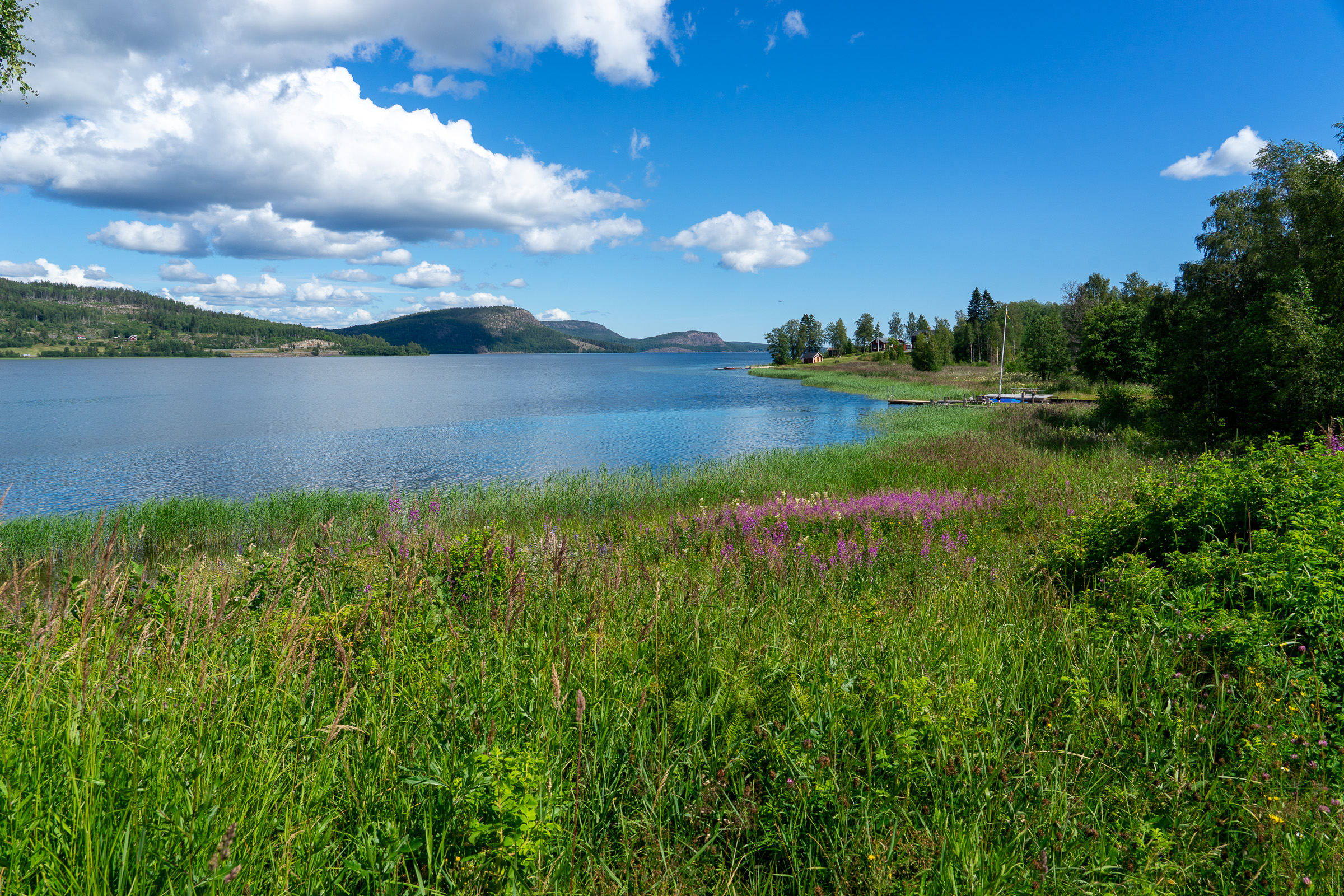 Wunderschöne Landschaft in der Nähe von Mjällom