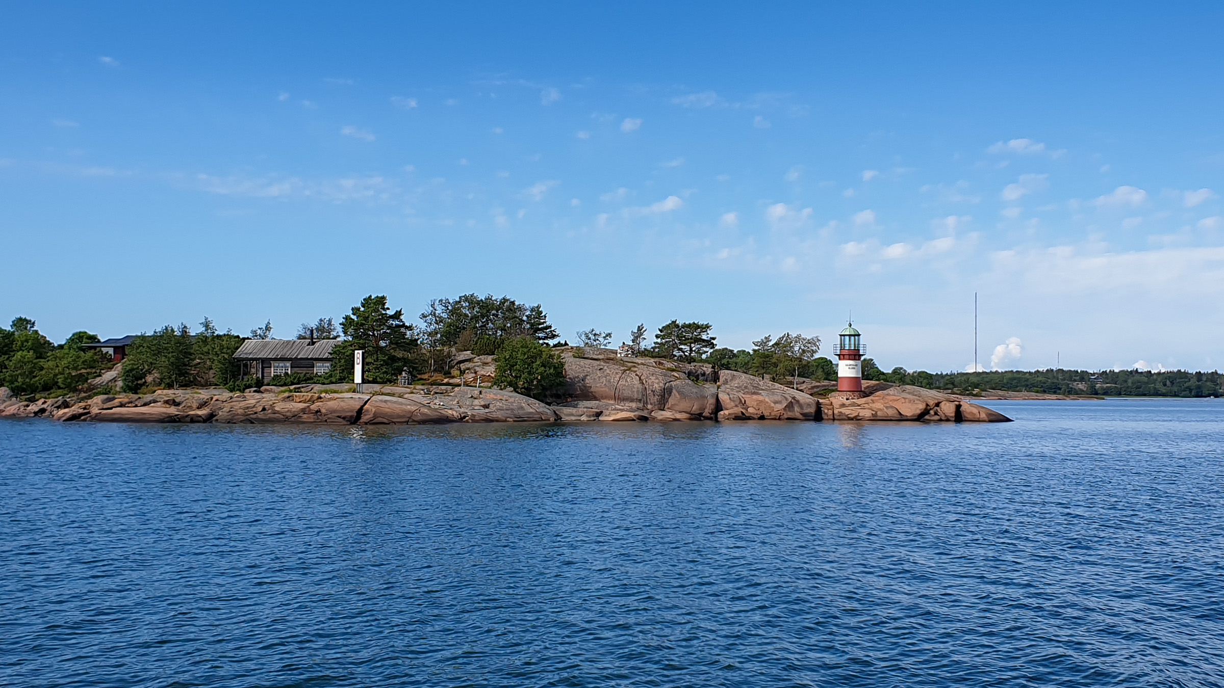 Anfahrt auf den Osthafen von Mariehamn