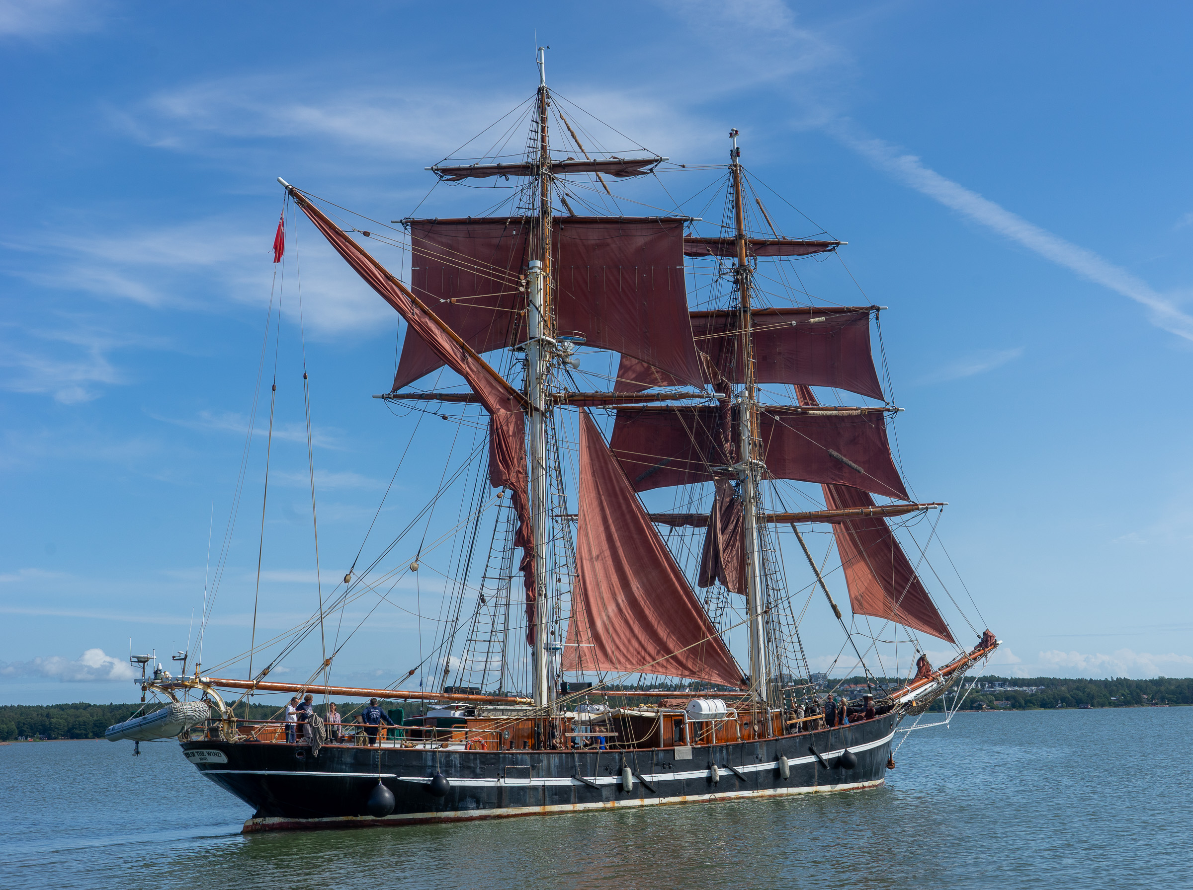 Ablegen unter Segeln