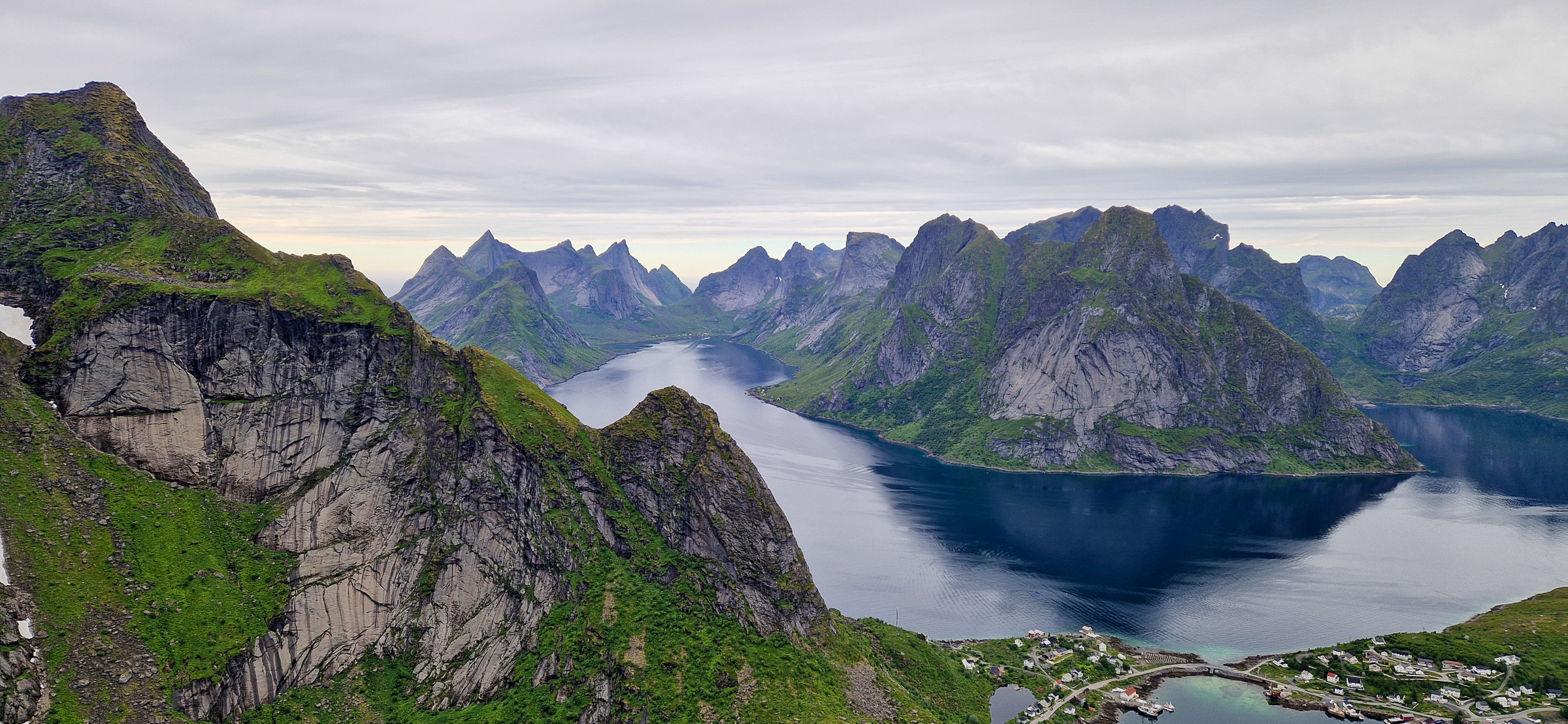 Spectacular view from the summit of Reinebringen