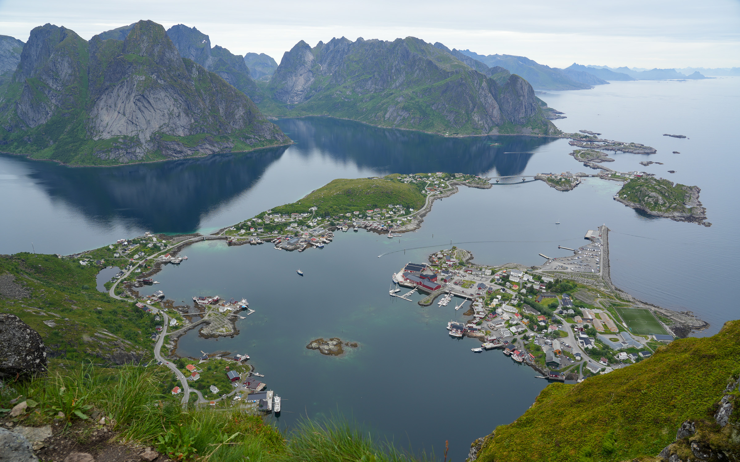 Looking down on Reine
