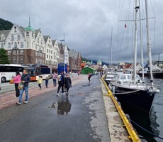 Festgemacht direkt vor Bryggen
