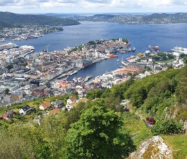 Blick vom Fløyen Blick vom Fløyen