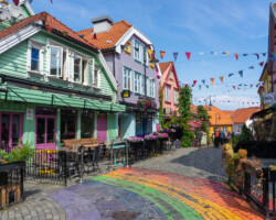 Fargegaten - Øvre Holmegate - Die bunte Straße