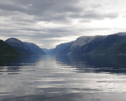 Heading into the fjord