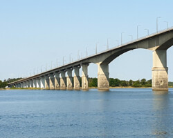 The bridge from Kalmar to Öland across Kalmarsund