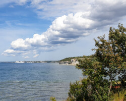View from Högklint back towards Visby