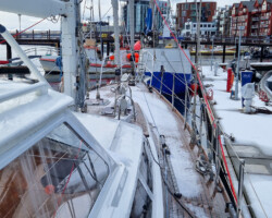 A white surprise on our first morning in Svolvær