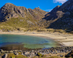 Skipssand, a secluded beach along the way