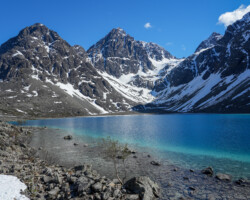 Blåisvatnet lives up to its name
