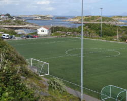 Am berühmten Fußballfeld