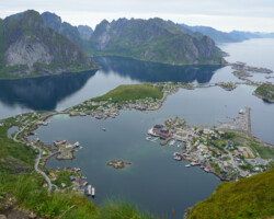 Looking down on Reine